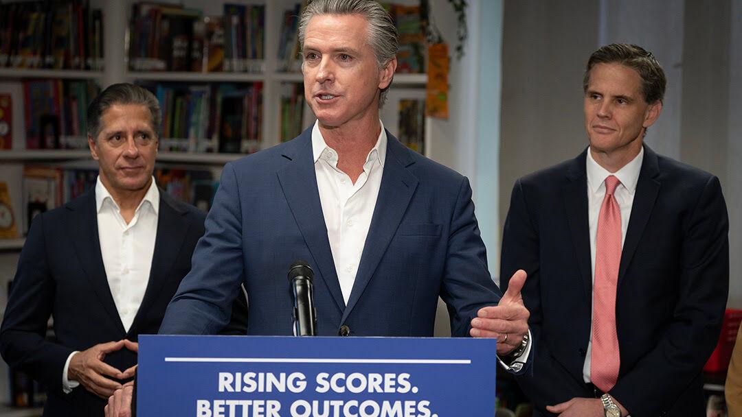 Student test scores improve; Newsom signs literacy support law
